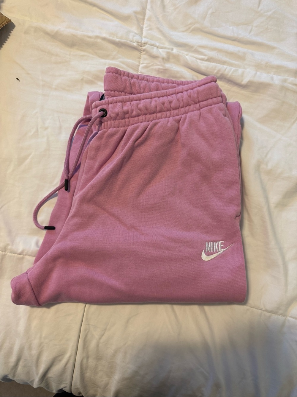 Nike Pink Jogger Sweatpants with White Logo